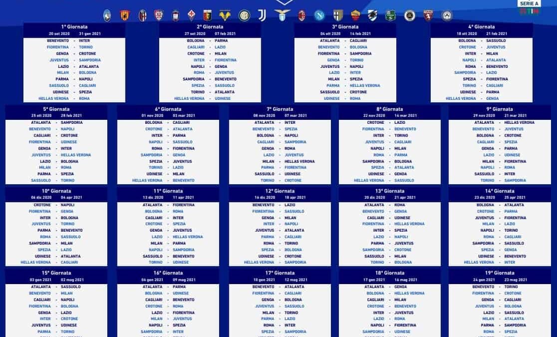 Calendario, Parma-Napoli alla “prima”