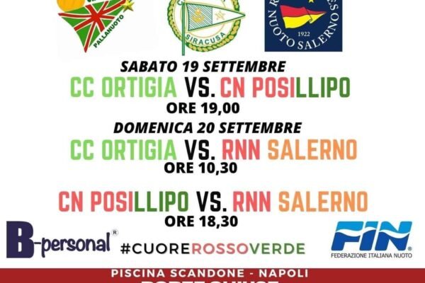 Posillipo, da domani doppia sfida in Coppa Italia