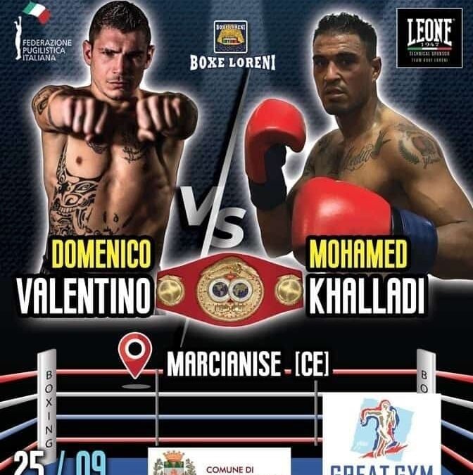 Valentino il 25 sul ring della sua Marcianise