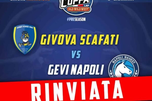 Rischio Covid, rinviata Napoli-Scafati di Supercoppa