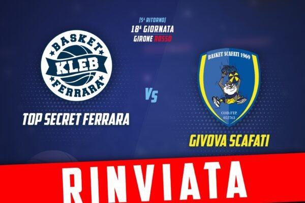 Scafati, rinviata gara con Ferrara