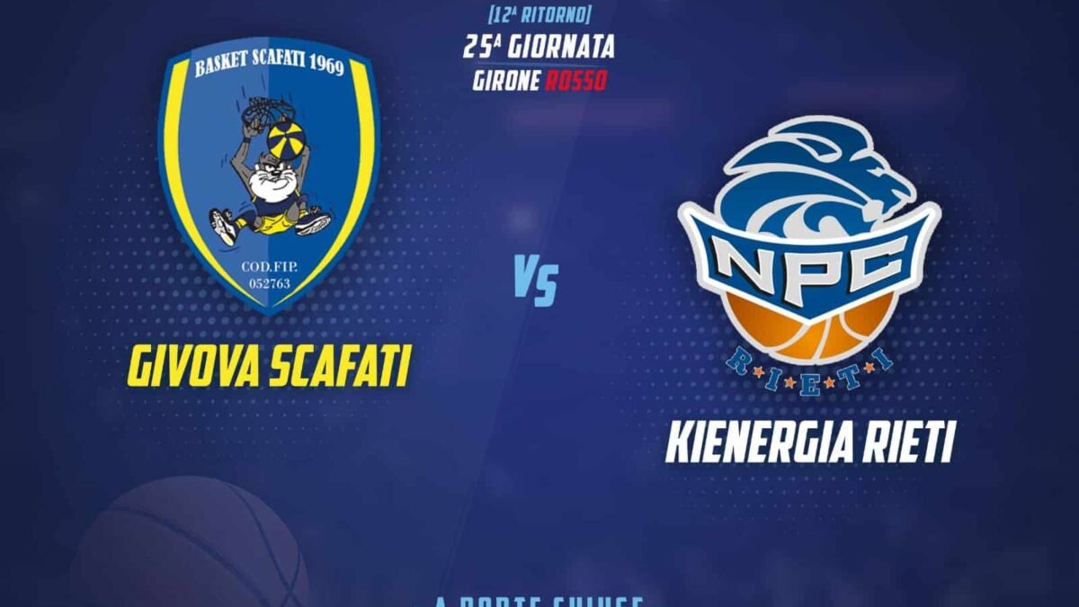 Givova Scafati, domenica arriva Rieti al PalaMangano