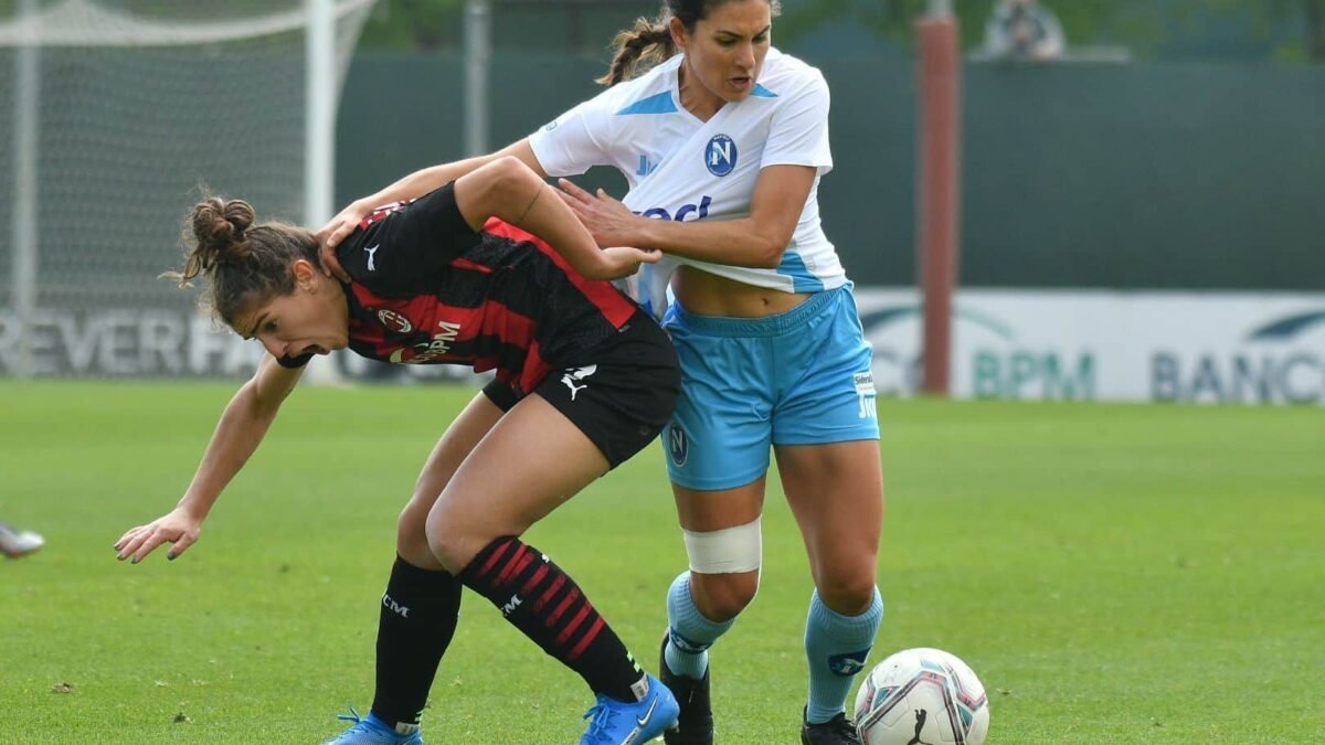 Napoli femminile, troppo forte il Milan che vince facile
