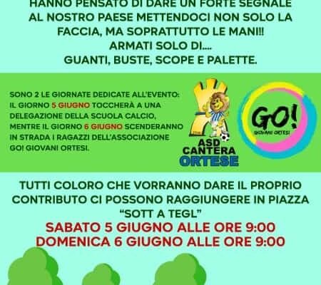 Cantera Ortese e Giovani Ortesi, in piazza per sensibilizzare la comunità nel rispetto dell’ambiente