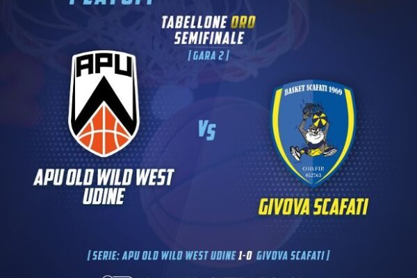 Givova Scafati, domani gara2 a Udine per portare la serie in parità