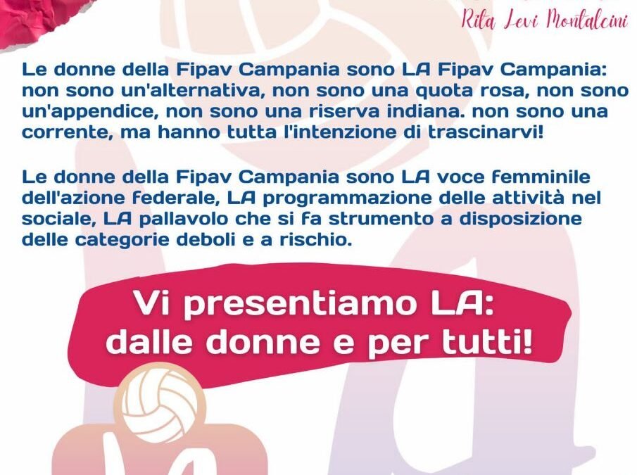 LA Fipav Campania, le donne del volley scendono in campo