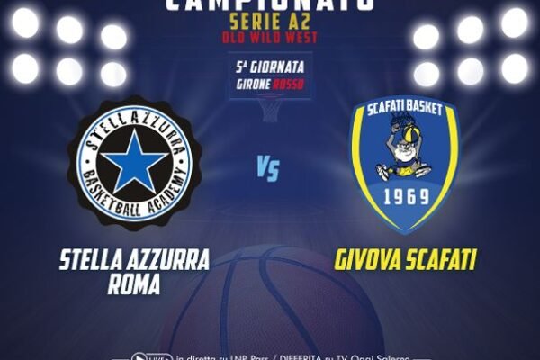 Givova Scafati, spegnere la Stella Azzurra per la quinta vittoria