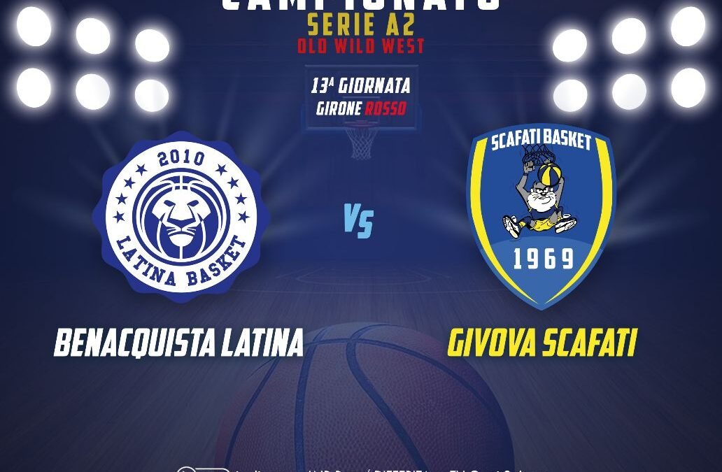Givova Scafati, domani recupero in trasferta a Latina