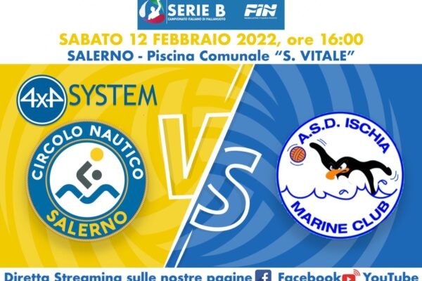 Ischia Marine Club, domani trasferta contro il Circolo Nautico Salerno