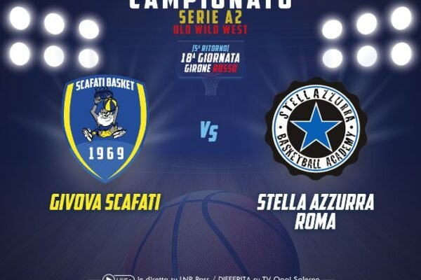 Givova Scafati, domenica testa coda con la Stella Azzurra Roma