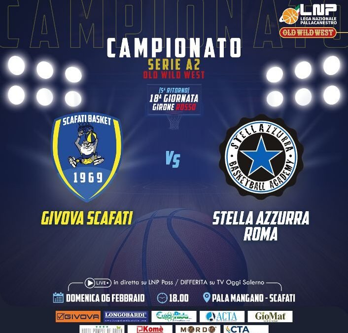 Givova Scafati, domenica testa coda con la Stella Azzurra Roma
