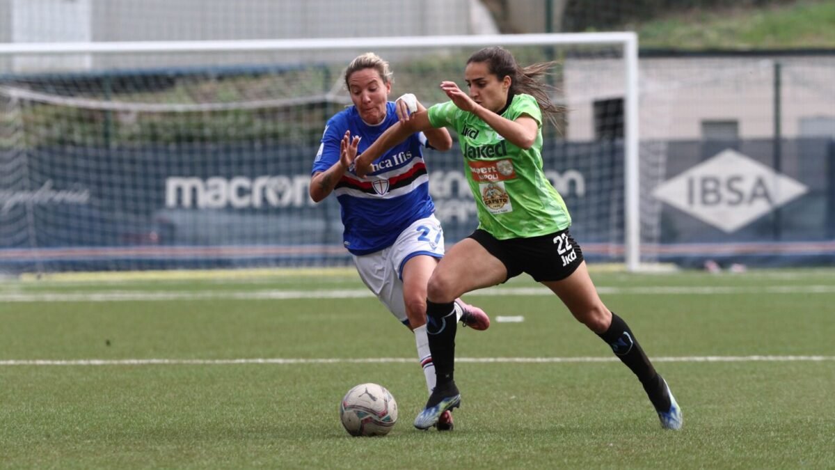 Napoli femminile sconfitta di misura dalla Samp, rallenta la corsa salvezza