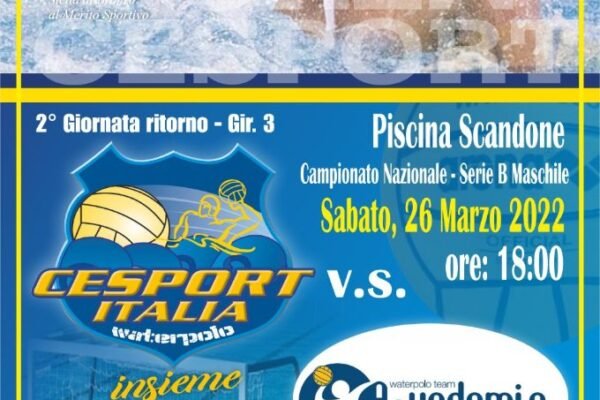 La Cesport ospita l’Aquademia: gialloblù a caccia dei tre punti