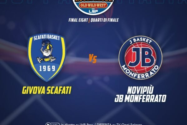 Final Eight A2, la Givova Scafati venerdì affronta Casale Monferrato