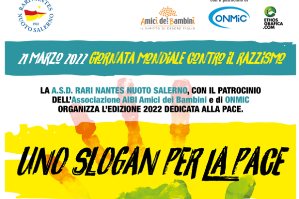 La Rari Nantes Nuoto Salerno lancia il contest “Uno slogan per la Pace”