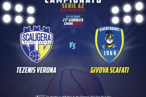 Givova Scafati sabato in trasferta a Verona contro la Tezenis