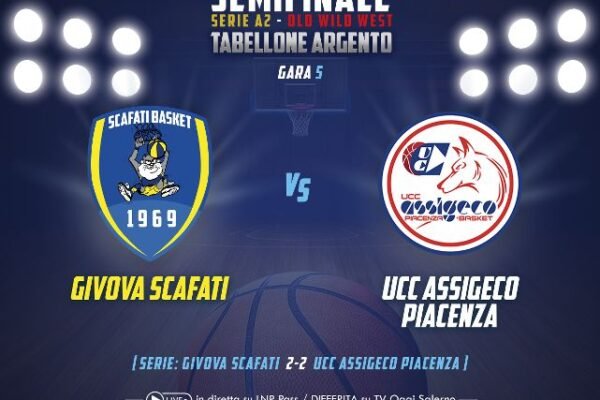 Givova Scafati, domani gara5 con Piacenza per il pass alla finale playoff