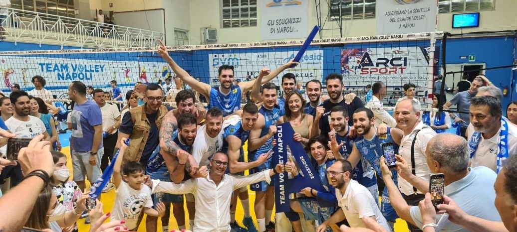 Sacs Napoli, il trionfo e la festa: è serie A