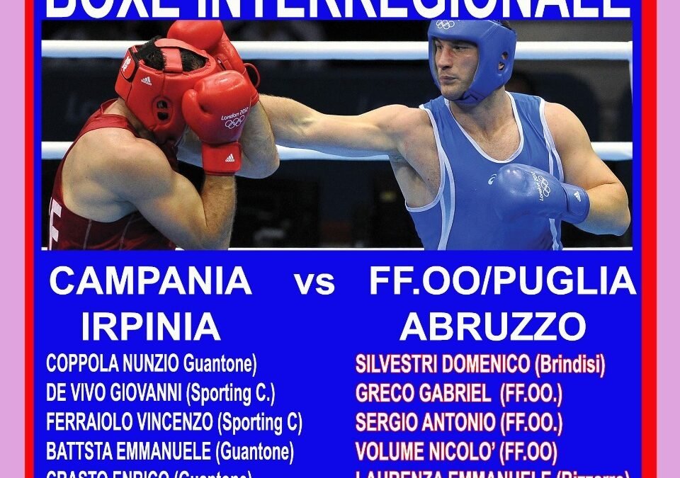 Sfida interregionale, la grande boxe olimpica torna ad Avellino