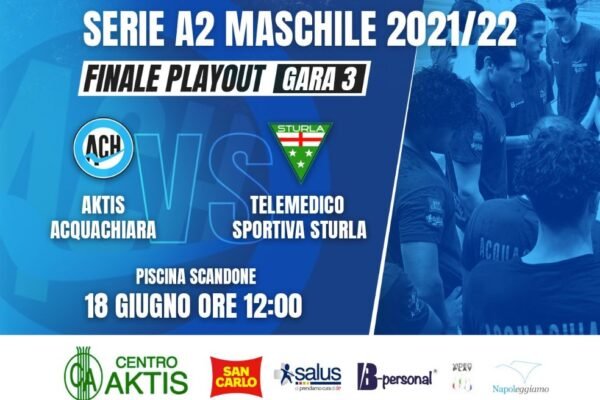 Aktis Acquachiara, domani gara3 playout contro Sturla