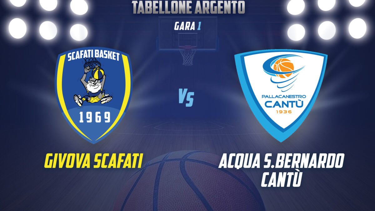 Givova Scafati, domani sera gara1 di finale contro Cantù