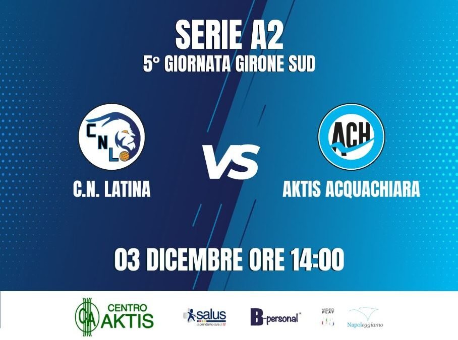 Aktis Acquachiara, domani dura trasferta ad Anzio contro il Latina