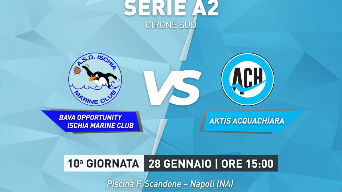 Acquachiara, domani derby con l’Ischia Marine Club