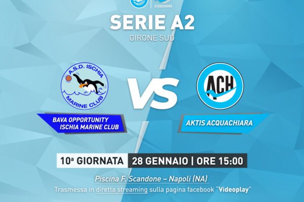 Acquachiara, domani derby con l’Ischia Marine Club
