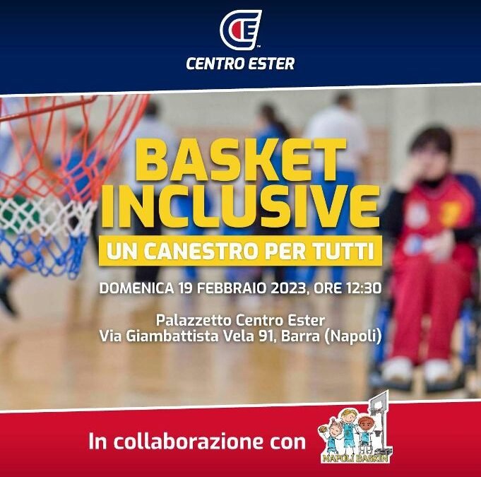 Centro Ester, domani a Barra “Un canestro per tutti”