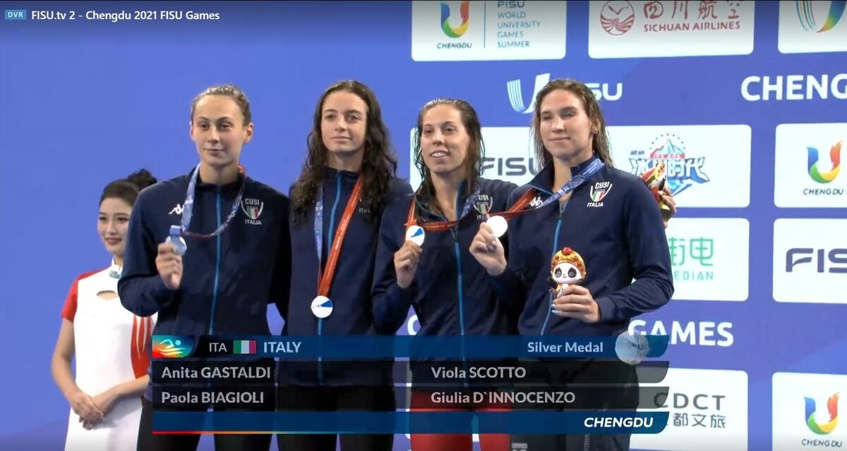 Viola Scotto di Carlo argento nella staffetta 4X100 alle Universiadi