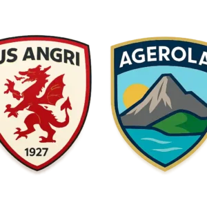loghi delle squadre di calcio campano US Angri 1927 e Agerola